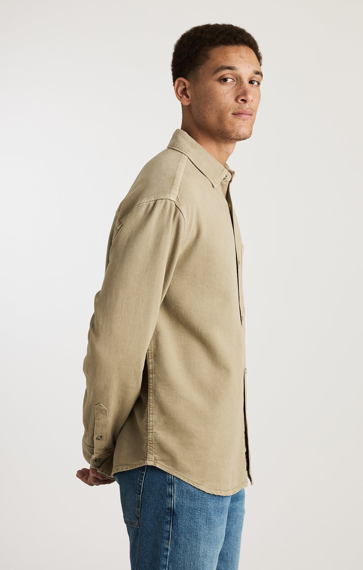Mavi Men's One Pocket Button-Up Shirt In Seneca Rock – Mavi Jeans