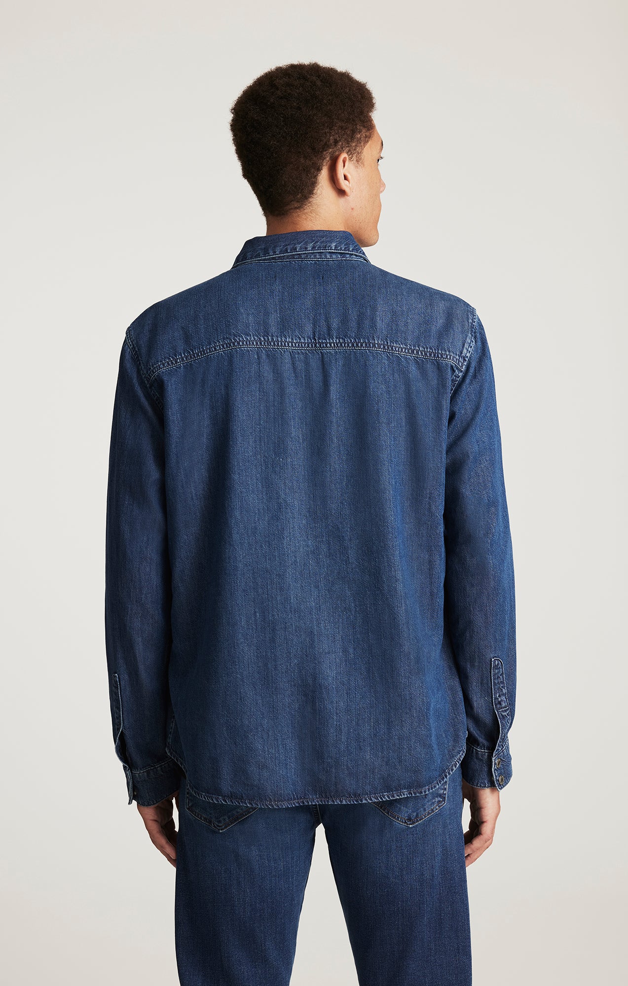 ROY DENIM SHIRT IN DARK INDIGO LUXE BLACK - Mavi Jeans