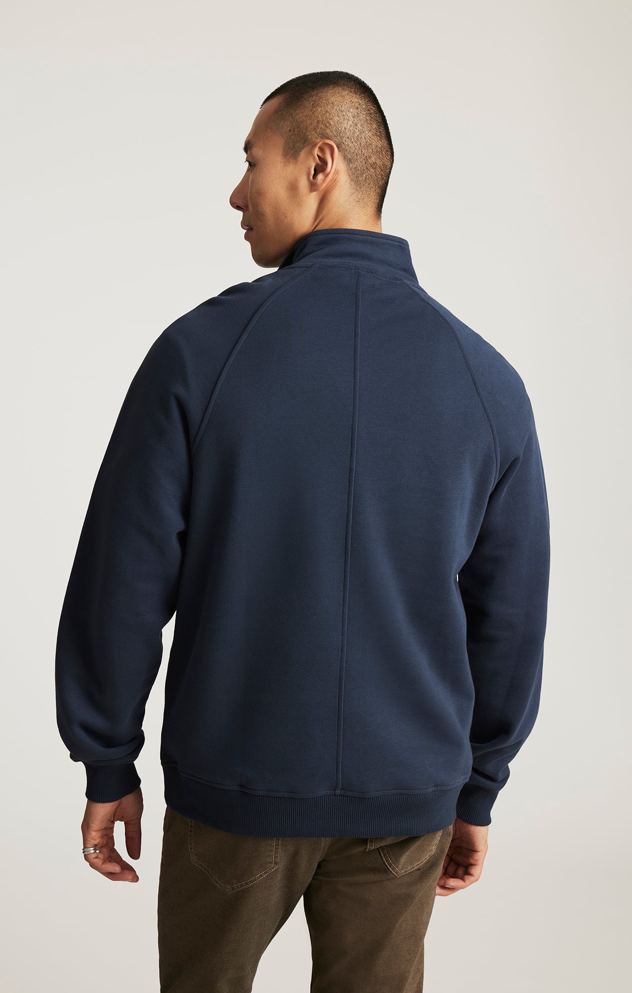 EDITION HALF ZIP SWEATSHIRT IN TOTAL ECLIPSE - Mavi Jeans