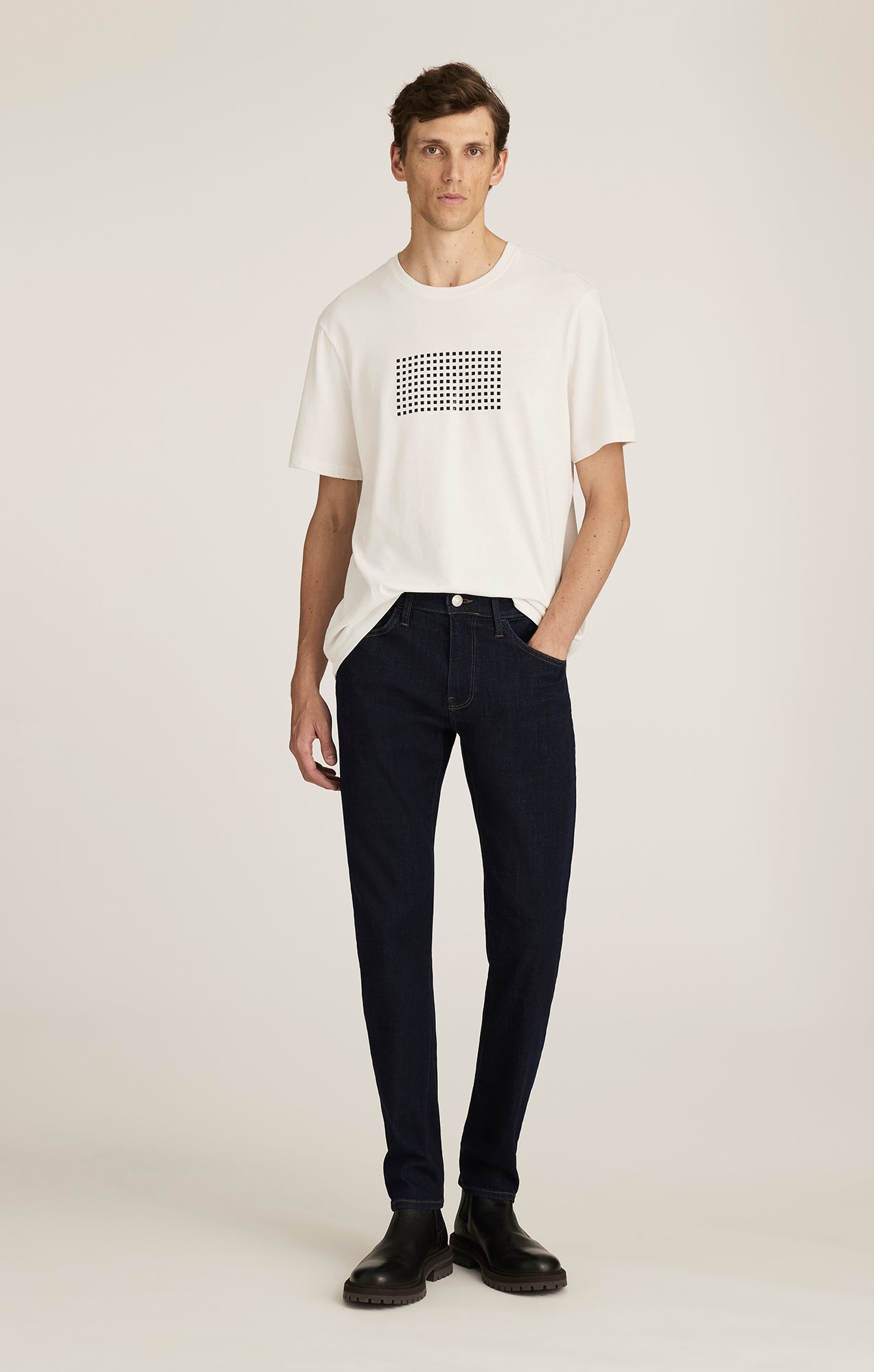 MAVI LOGO T-SHIRT IN ANTIQUE WHITE - Mavi Jeans