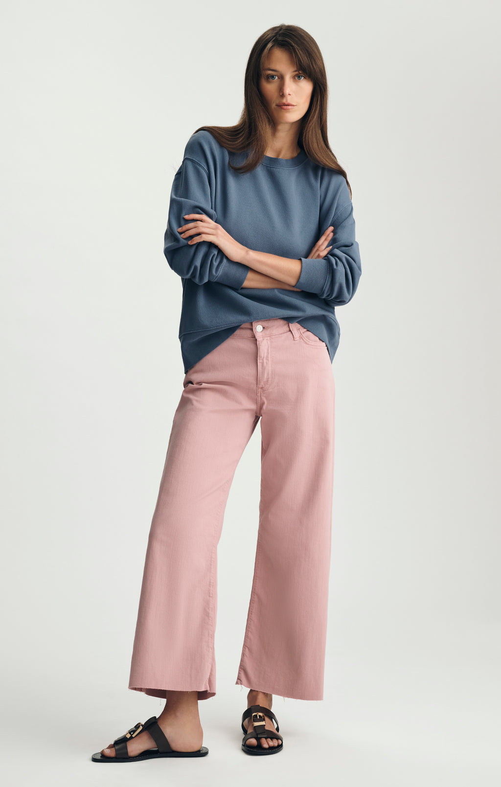 CREW NECK SWEATSHIRT IN BLUE INDIGO - Mavi Jeans