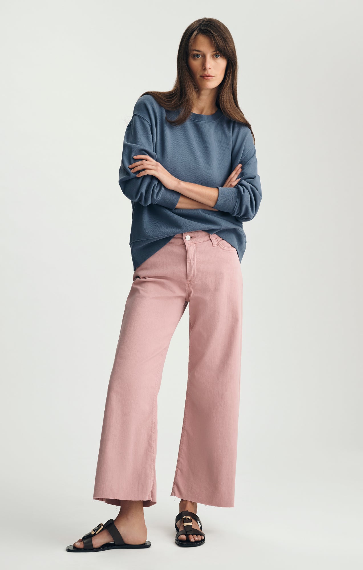 CREW NECK SWEATSHIRT IN BLUE INDIGO - Mavi Jeans