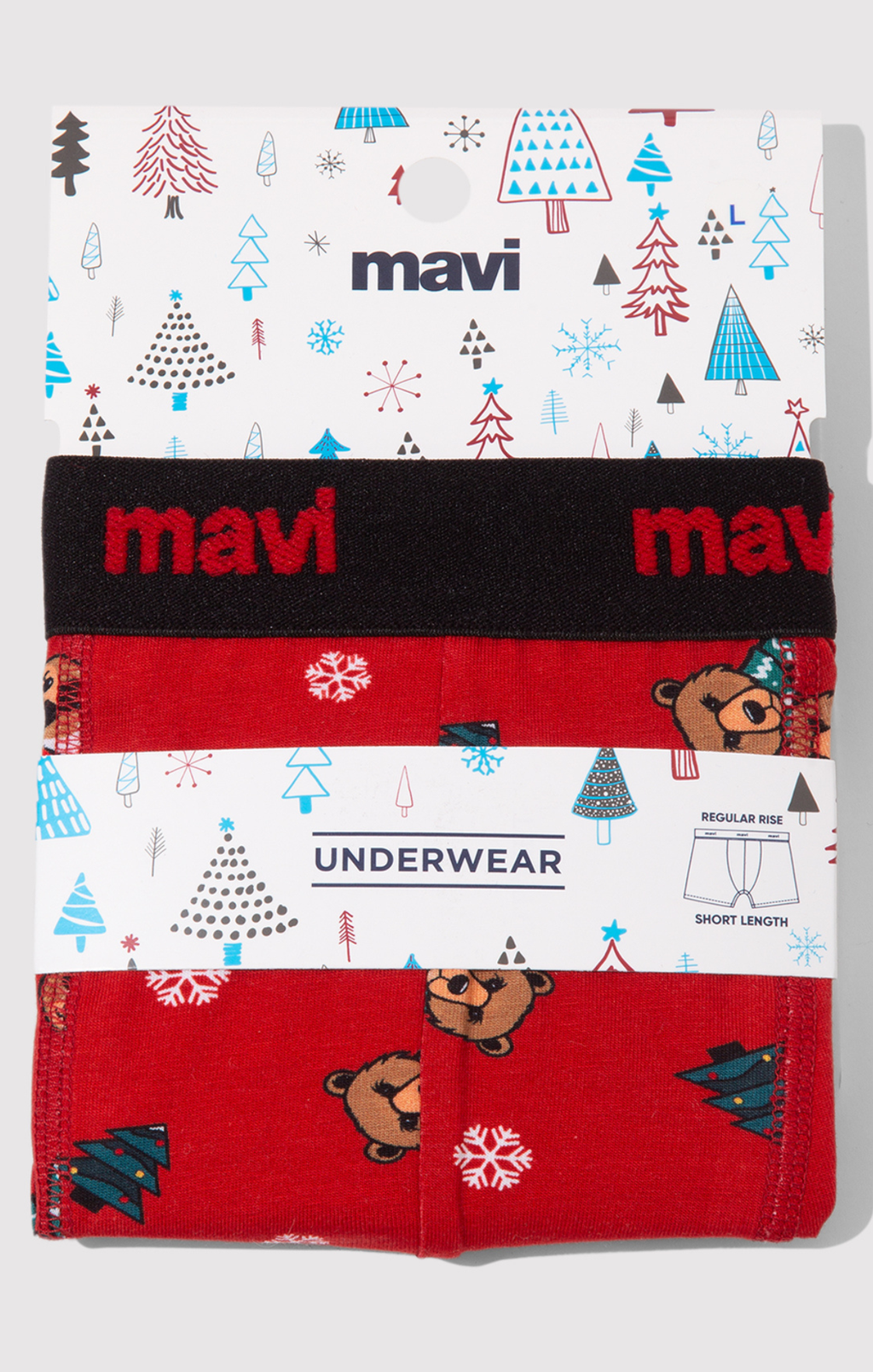 BOXER BRIEFS IN TRUE RED