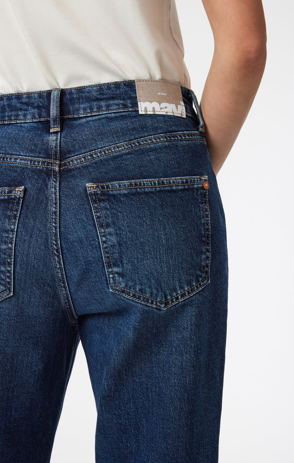 SAVANNAH STRAIGHT LEG IN MID CLASSIC BLUE - Mavi Jeans