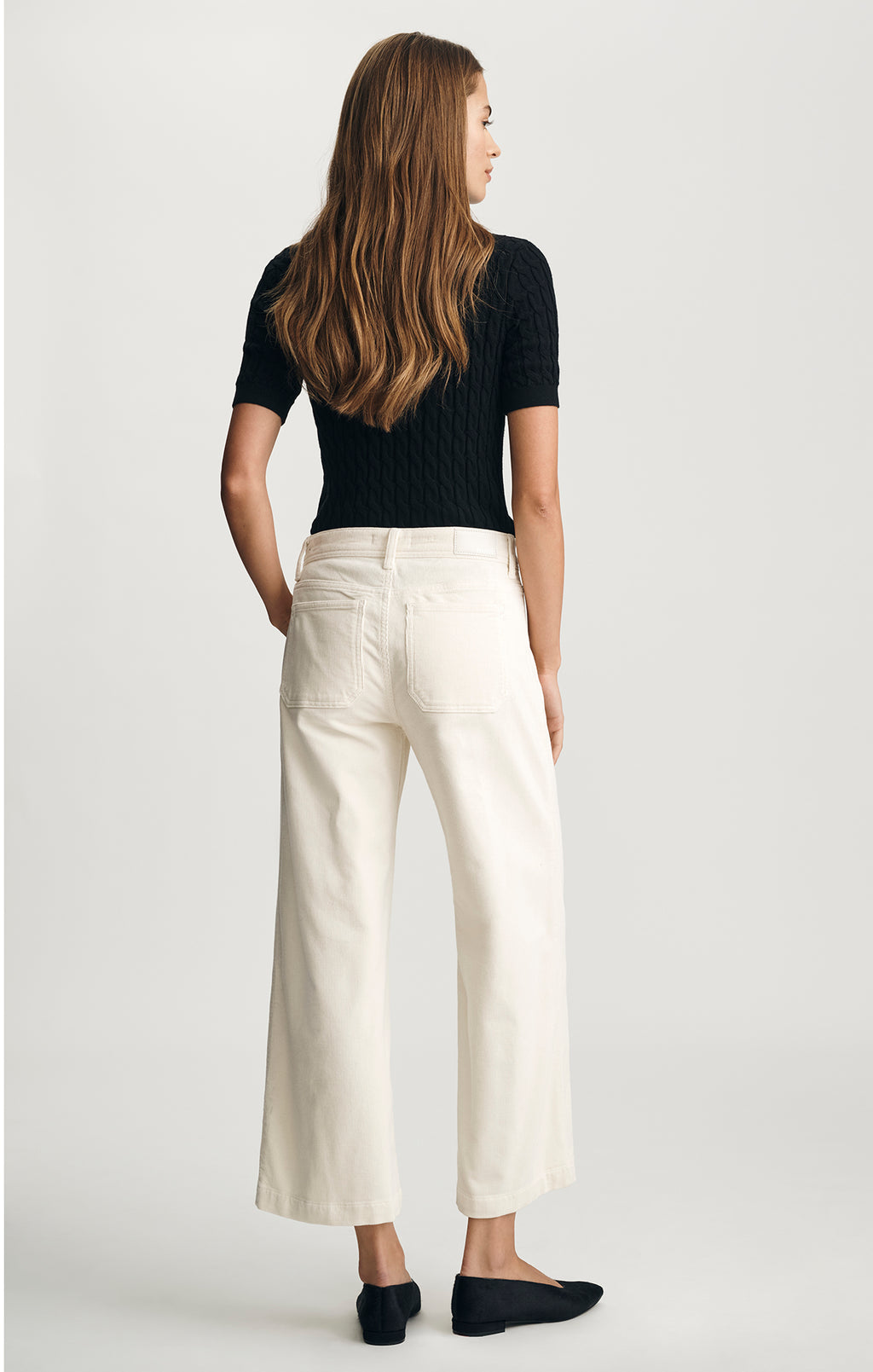 PALOMA MARINE WIDE LEG IN WHITE CORD - Mavi Jeans