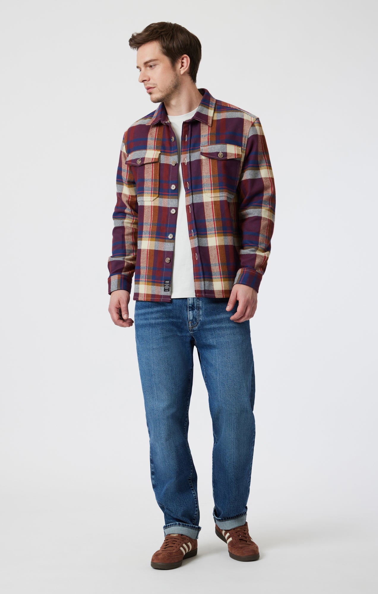 DOUBLE POCKET CHECK SHIRT IN PAPRIKA CHECK - Mavi Jeans