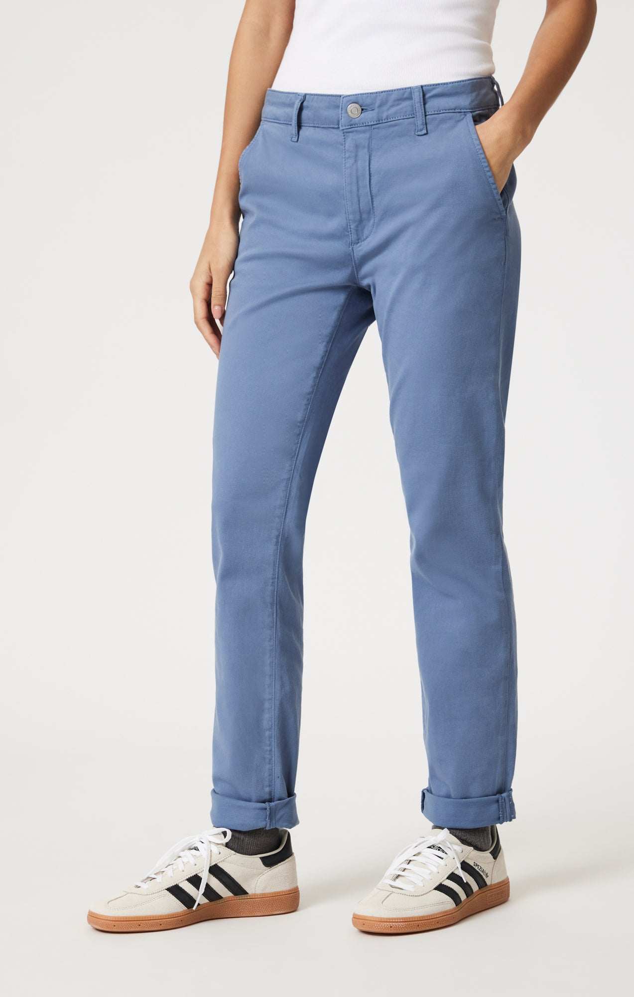 KATHLEEN SLIM BOYFRIEND CHINO IN RIVIERA CASUAL TWILL - Mavi Jeans