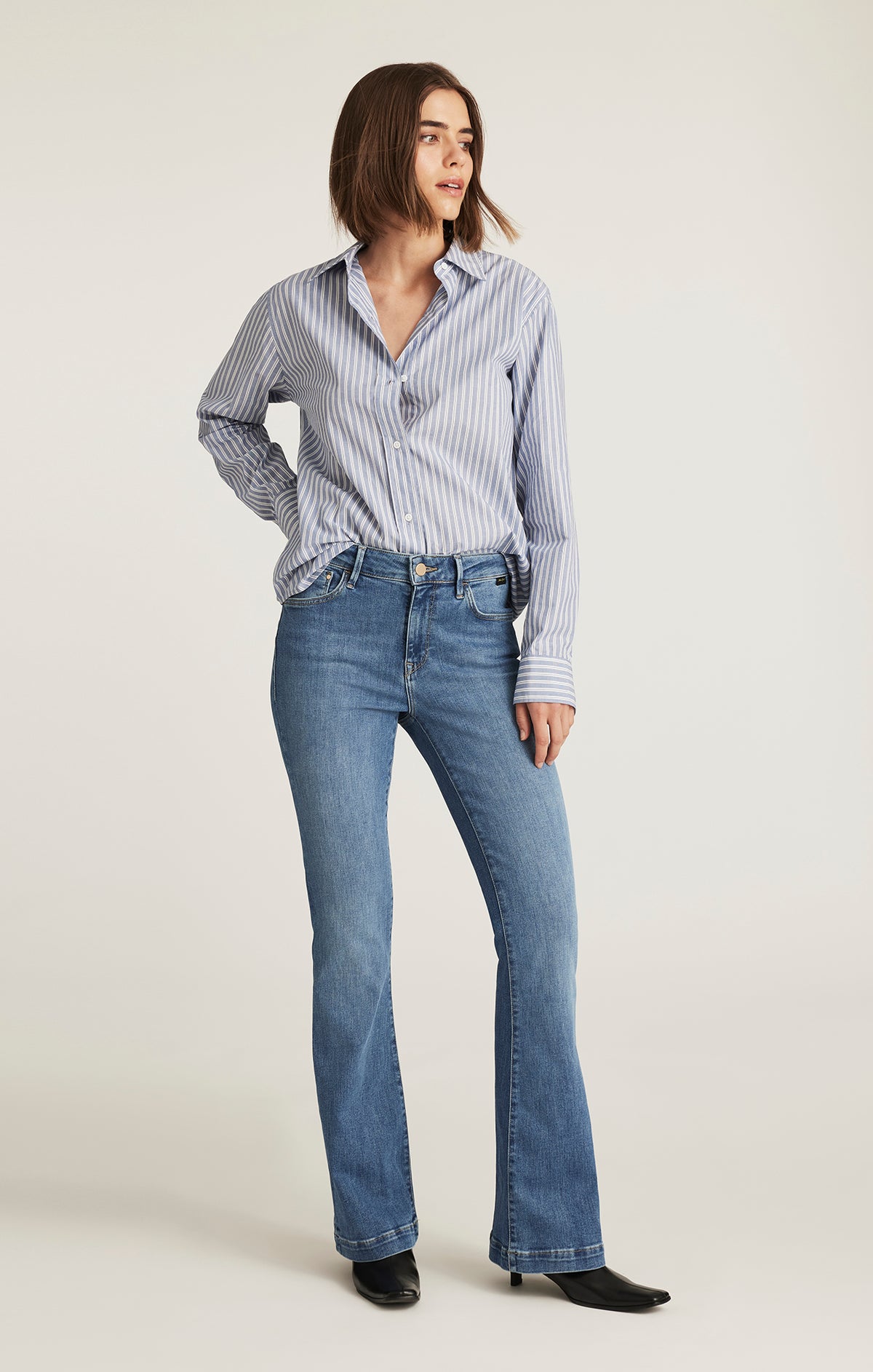 SYDNEY FLARE IN MID VINTAGE GOLD PREMIUM - Mavi Jeans