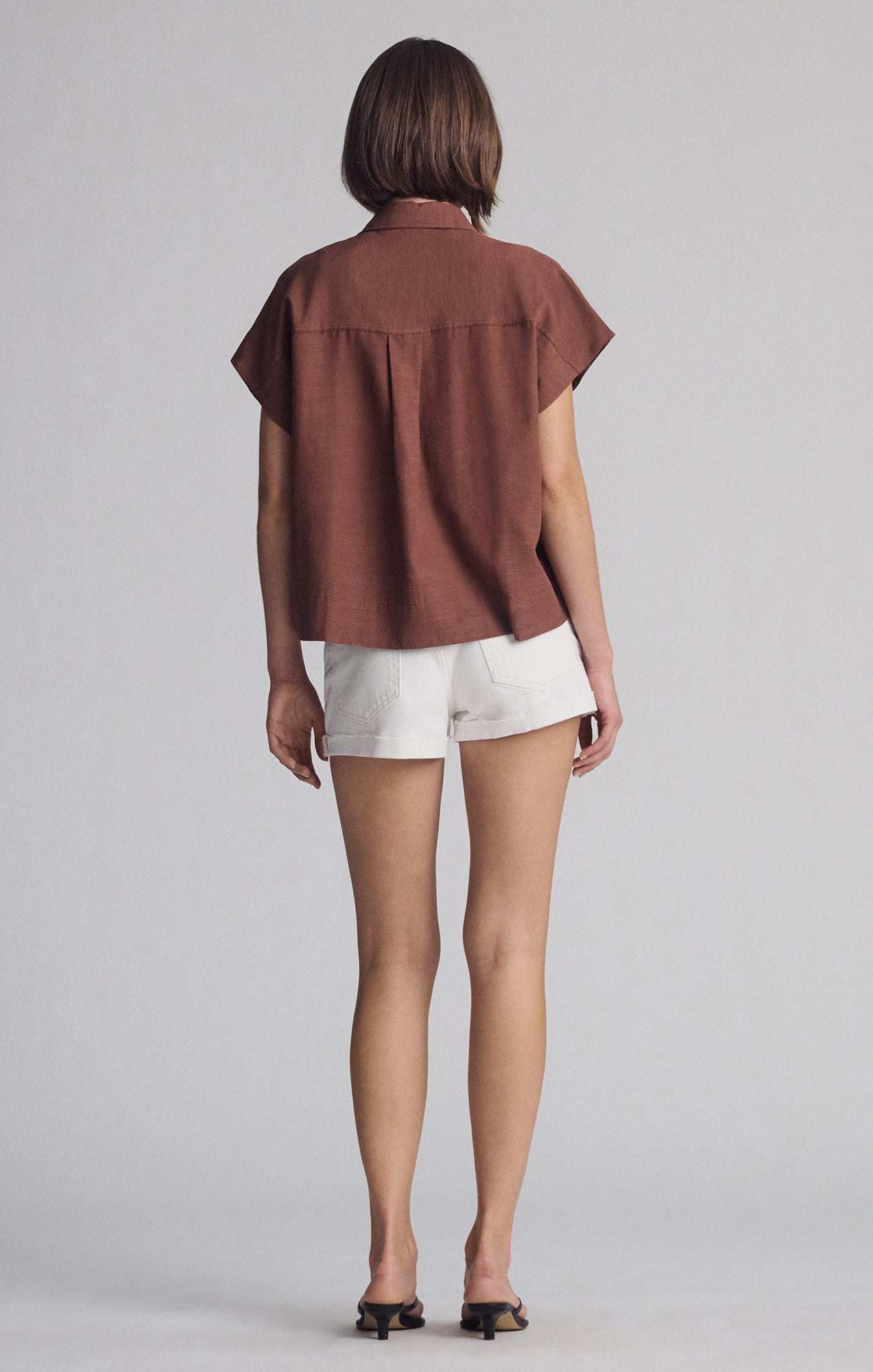 SHORT SLEEVE DOUBLE POCKET IN SHIRT IN SOFT SILK - Mavi Jeans