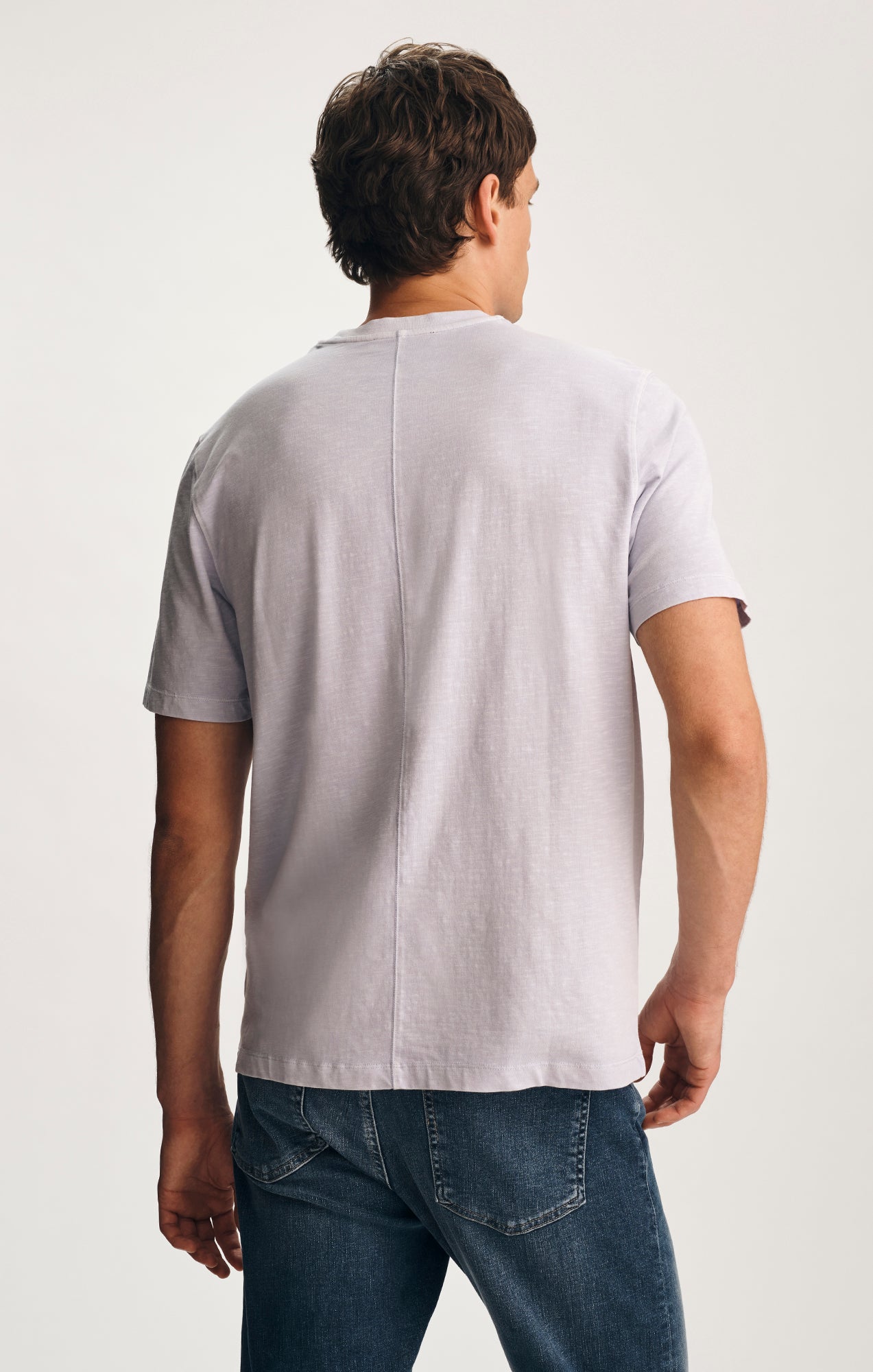 SOFT SLUB CREW NECK T-SHIRT IN HALOGEN BLUE - Mavi Jeans