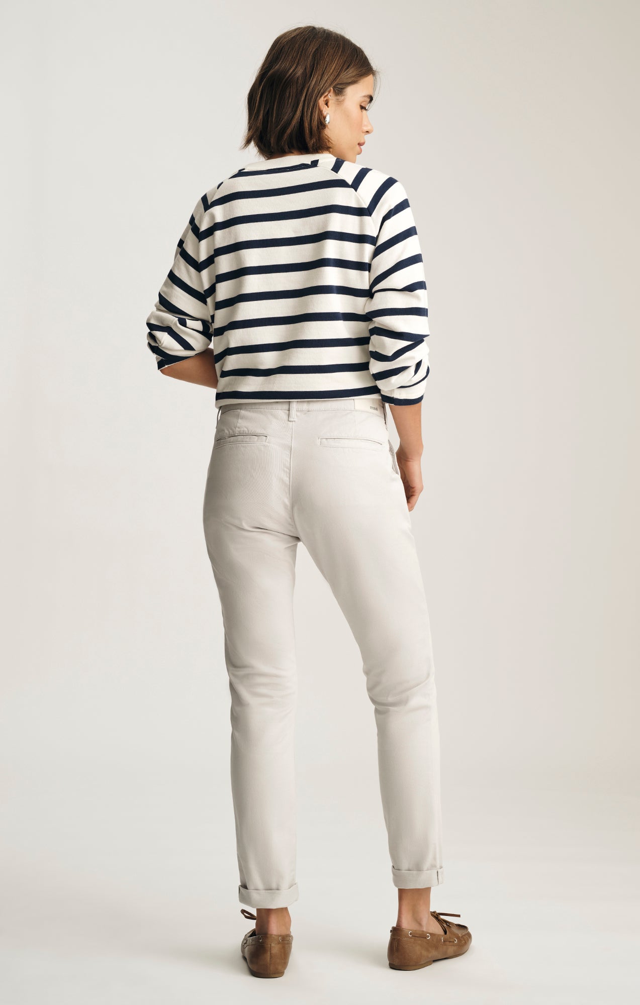 KATHLEEN SLIM CHINO IN PEARLY RIVER TWILL - Mavi Jeans