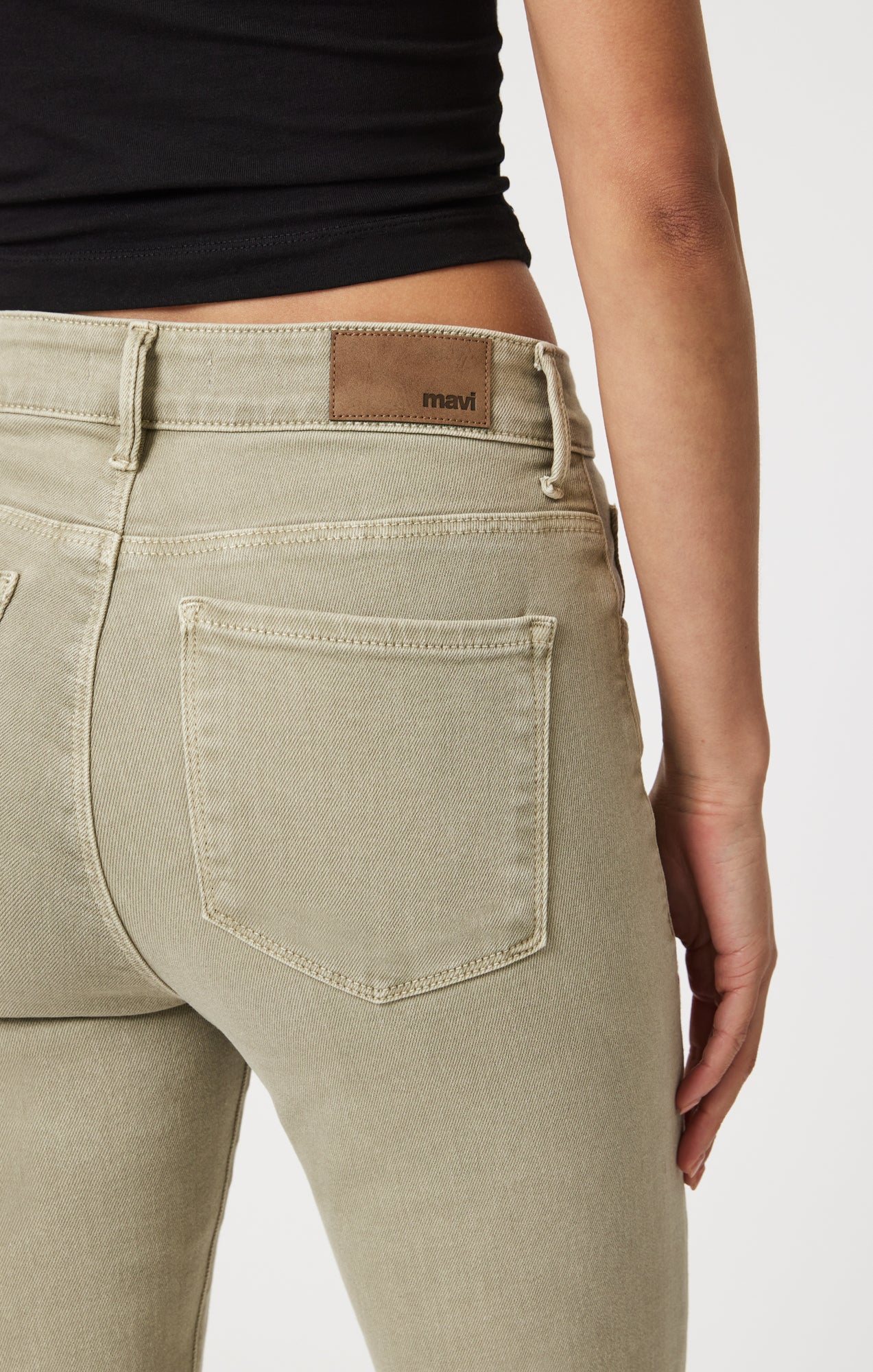 ANIKA CROPPED FLARE IN GREEN FLEX BLUE - Mavi Jeans