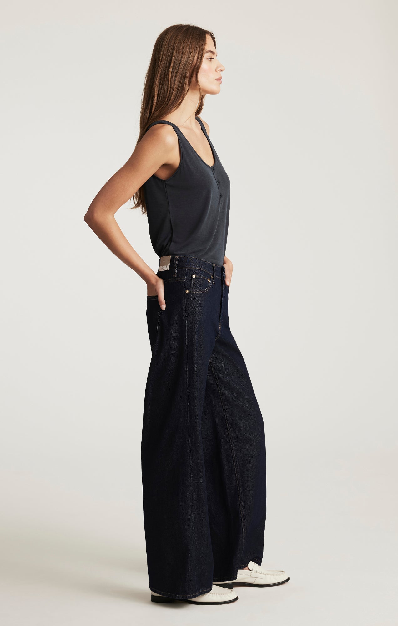 SIENA WIDE LEG IN RINSE CLASSIC DENIM - Mavi Jeans