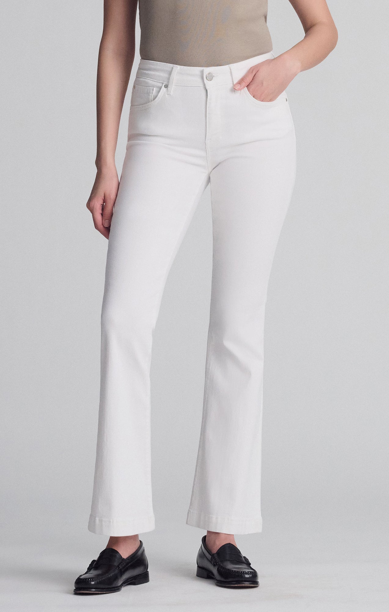 SYDNEY FLARE IN WHITE FEATHER BLUE - Mavi Jeans