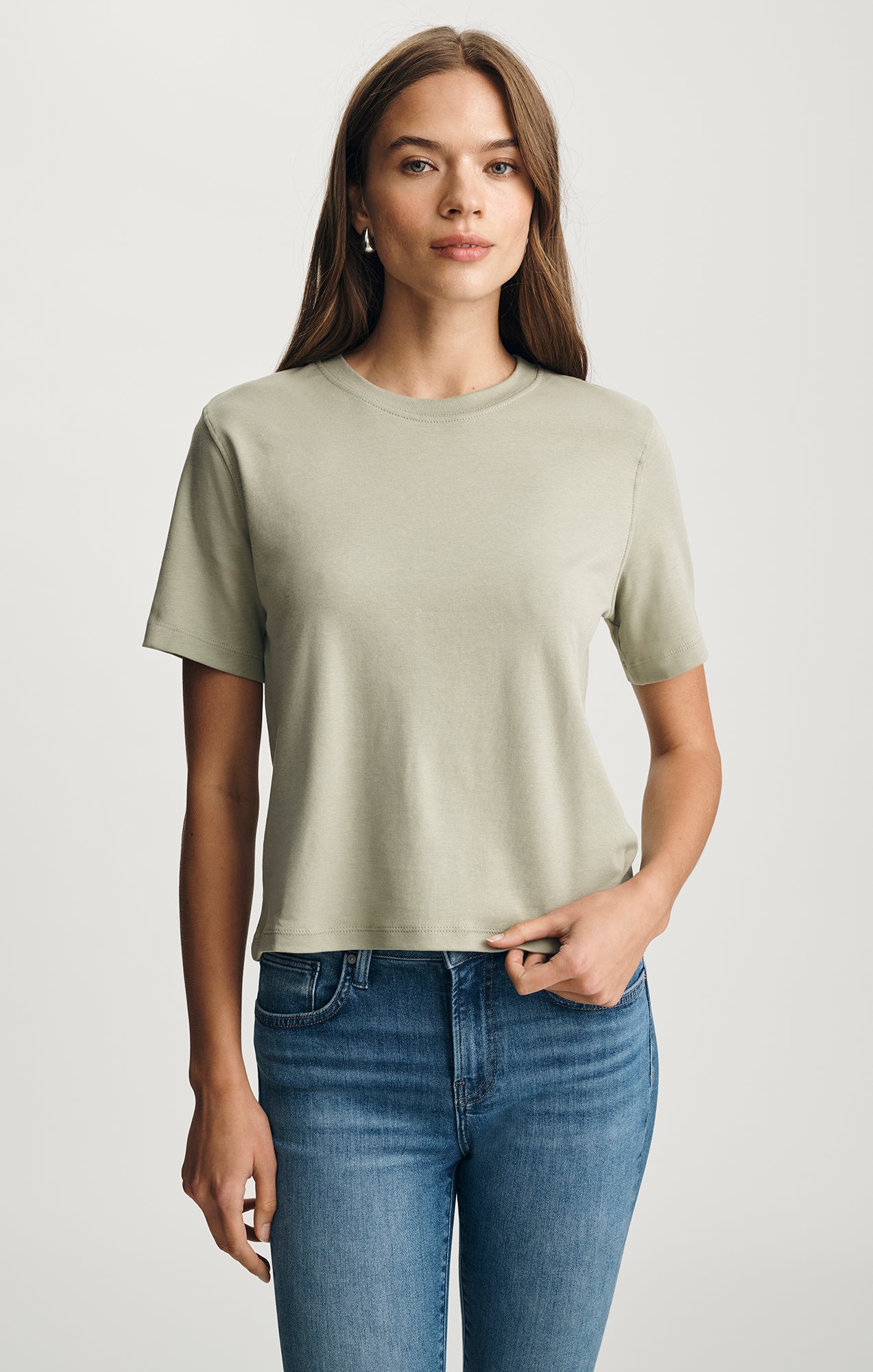 EDITION CREW NECK T-SHIRT IN SEAGRASS