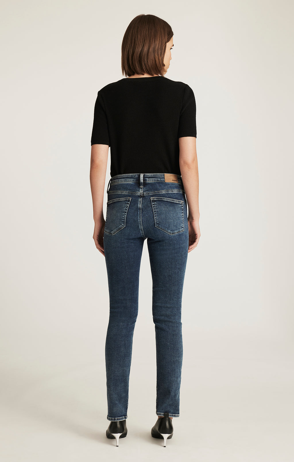 KATHLEEN SLIM BOYFRIEND IN USED BRUSHED FEATHER BLUE - Mavi Jeans