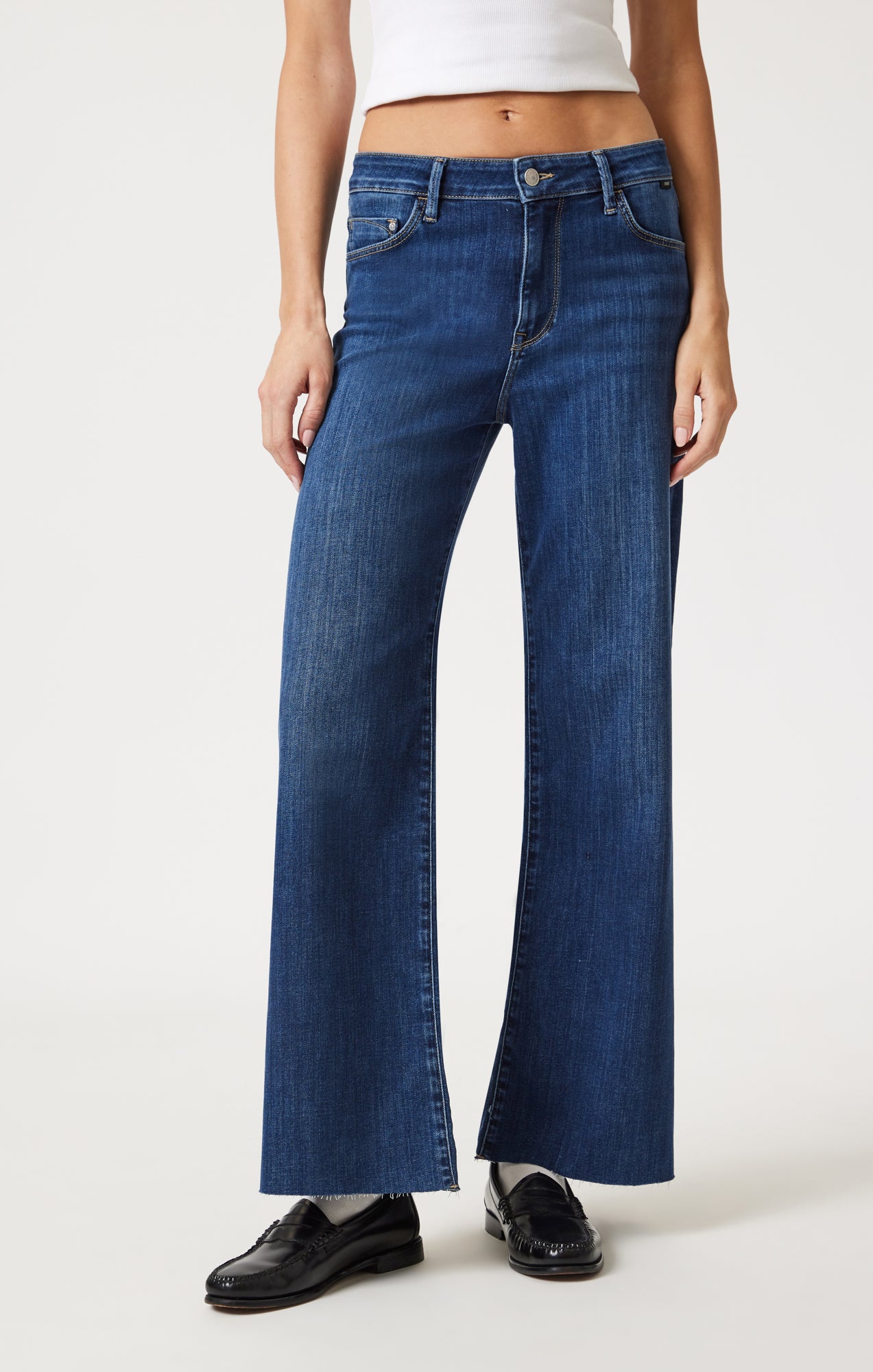 PALOMA WIDE LEG IN MID BRUSHED SUPERSOFT - Mavi Jeans