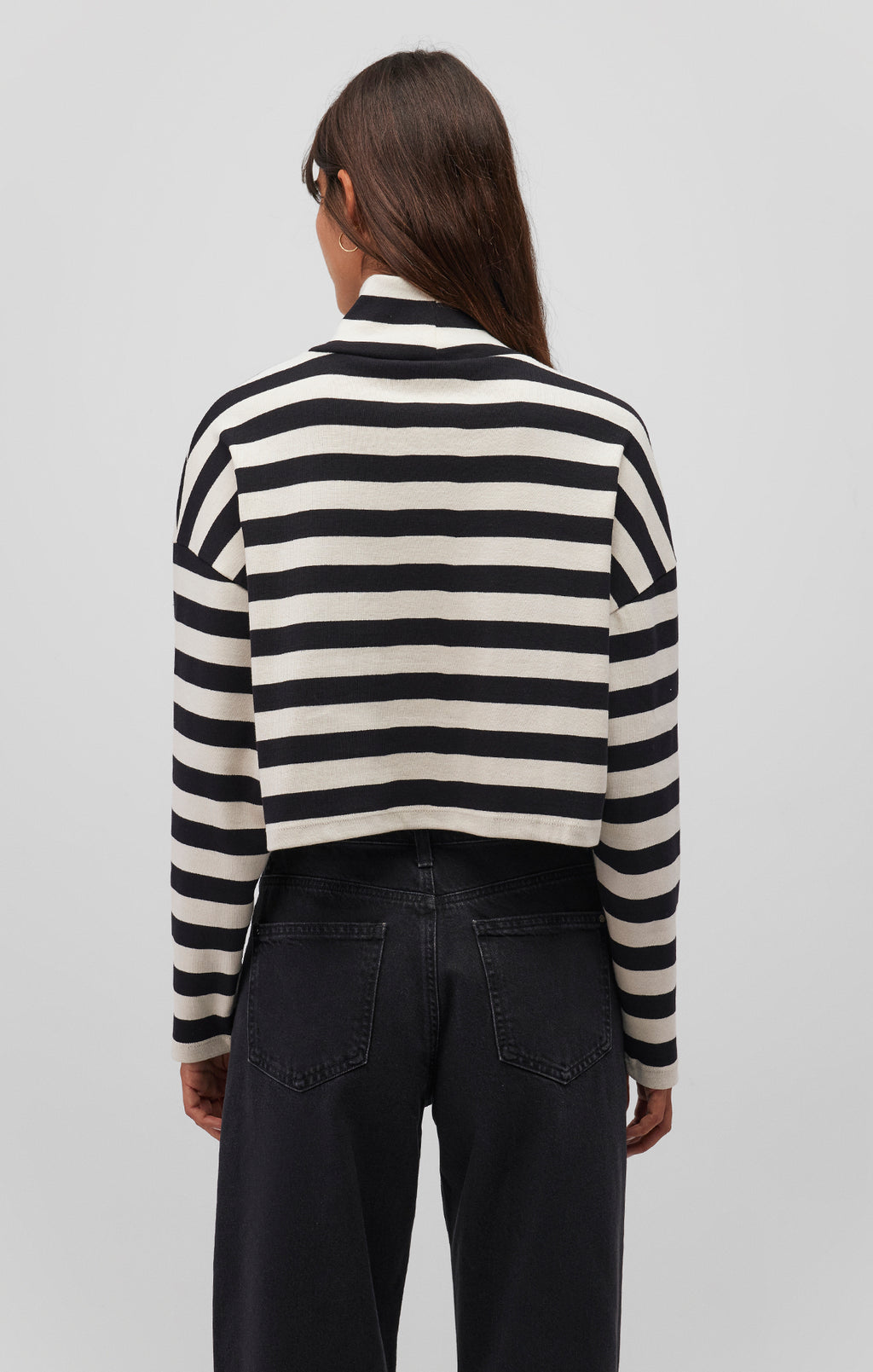 LONG SLEEVE TURTLENECK CROP TOP - Mavi Jeans