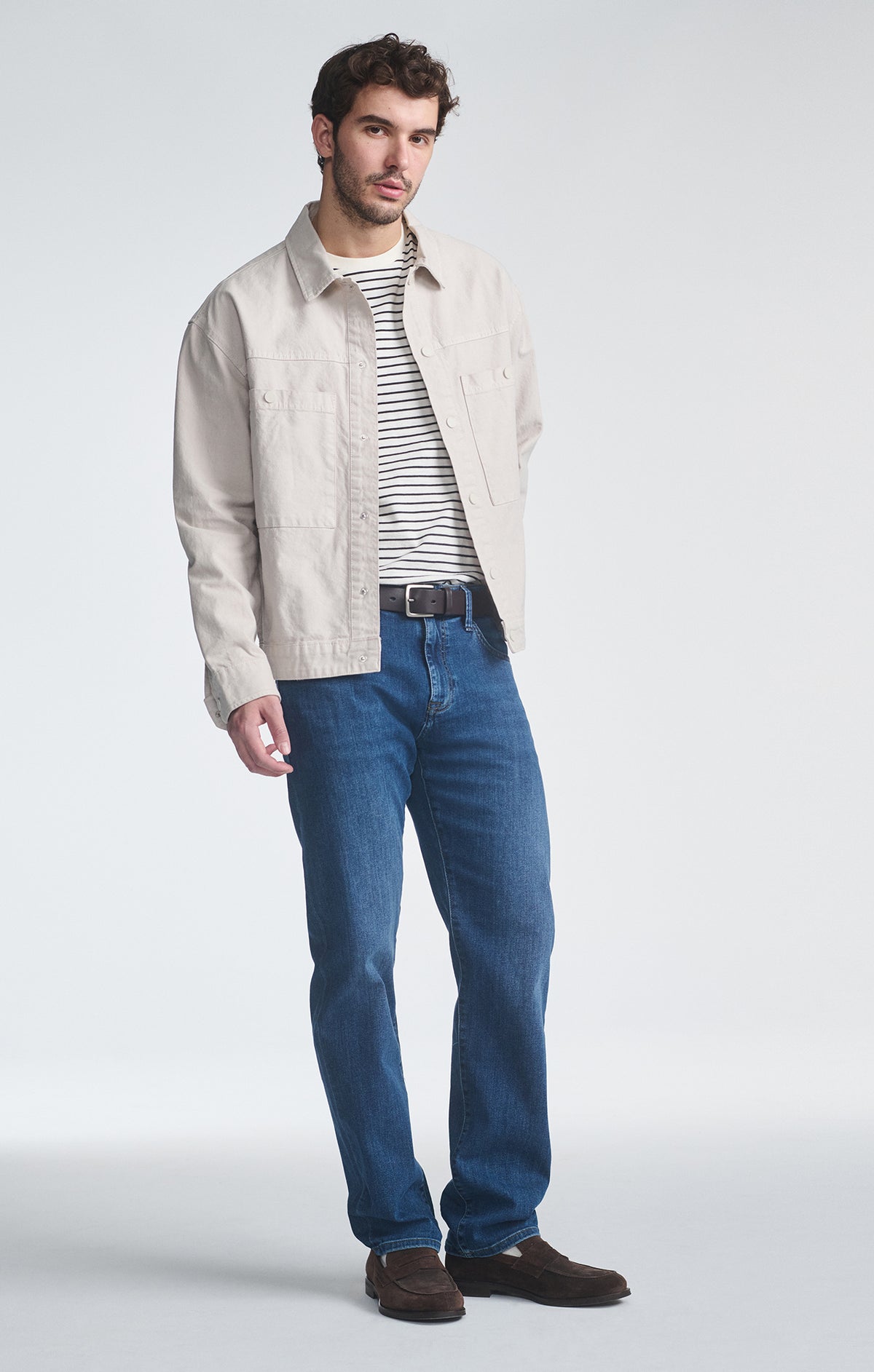 ZACH STRAIGHT LEG IN DEEP BRUSHED WILLIAMSBURG - Mavi Jeans