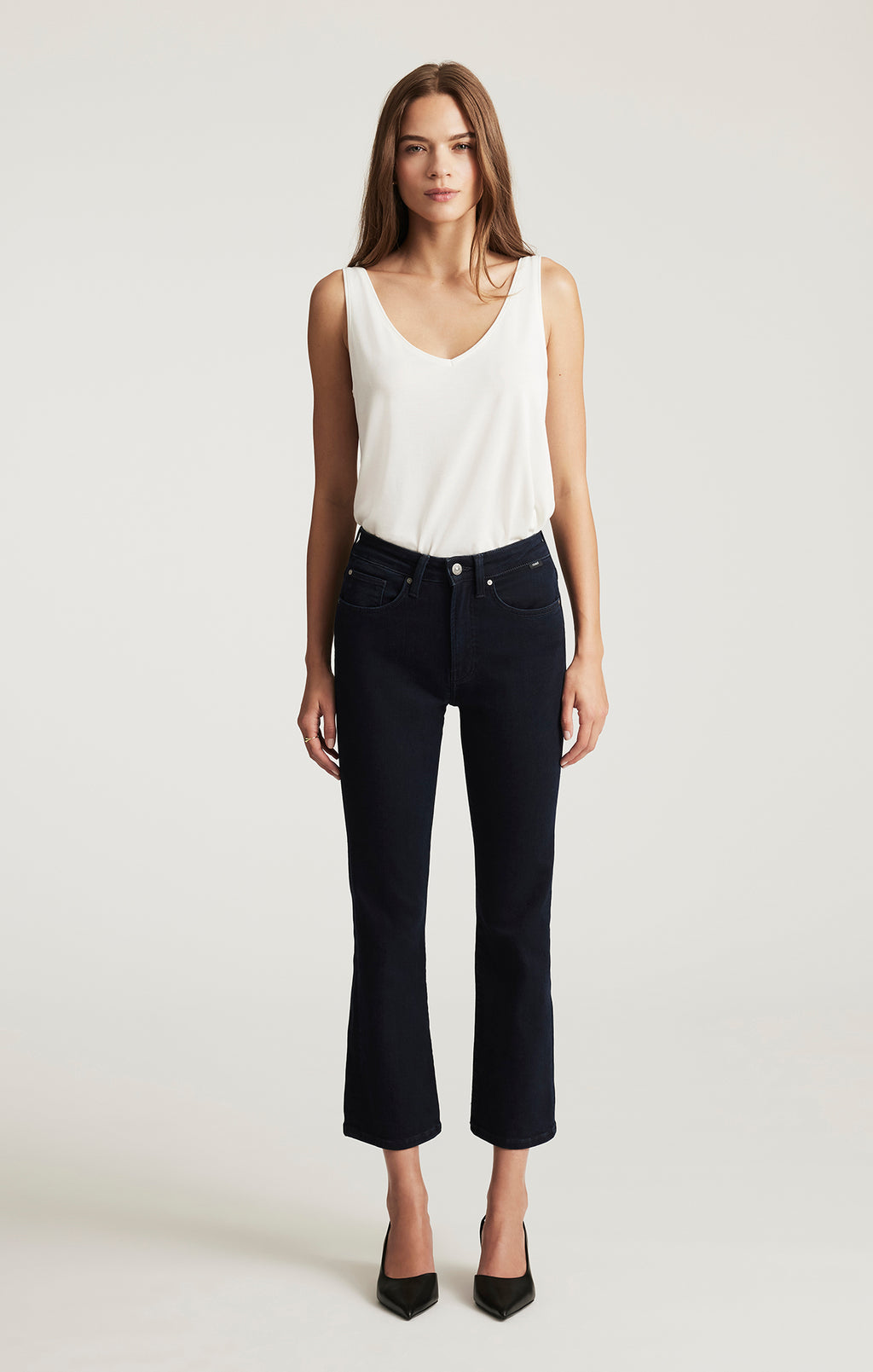 ANIKA CROPPED FLARE IN INK FLEX BLUE - Mavi Jeans