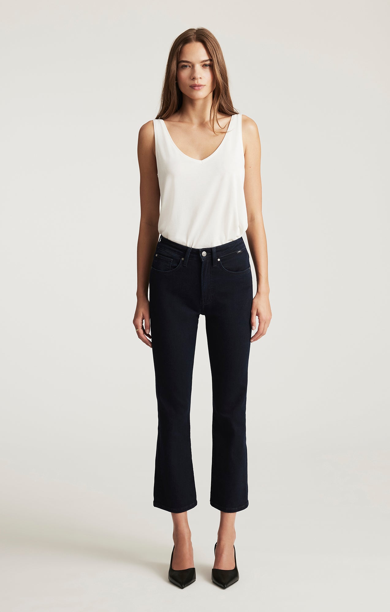 ANIKA CROPPED FLARE IN INK FLEX BLUE - Mavi Jeans