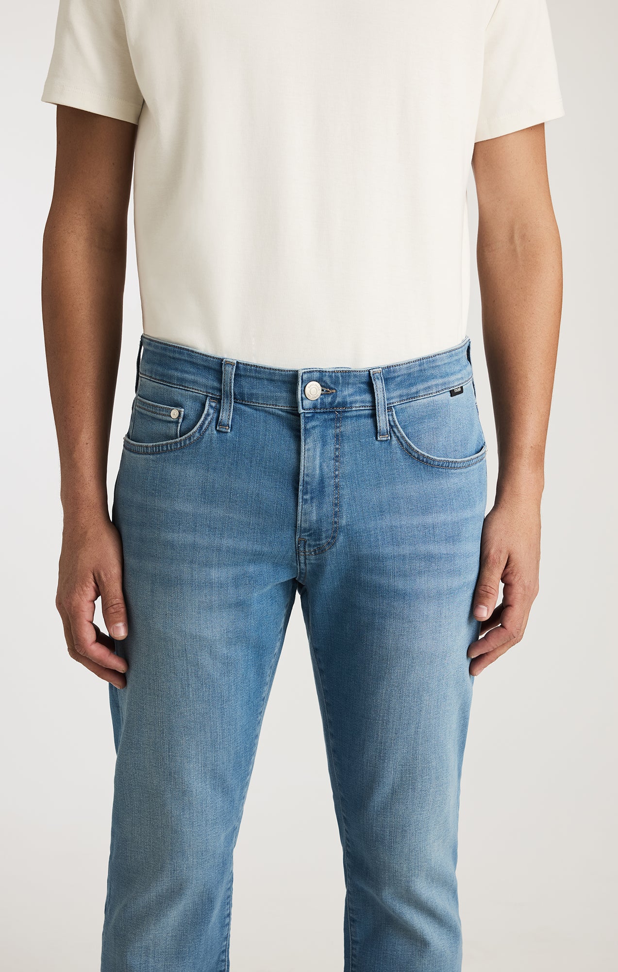 JAKE SLIM LEG IN LIGHT BRUSHED FEATHER BLUE