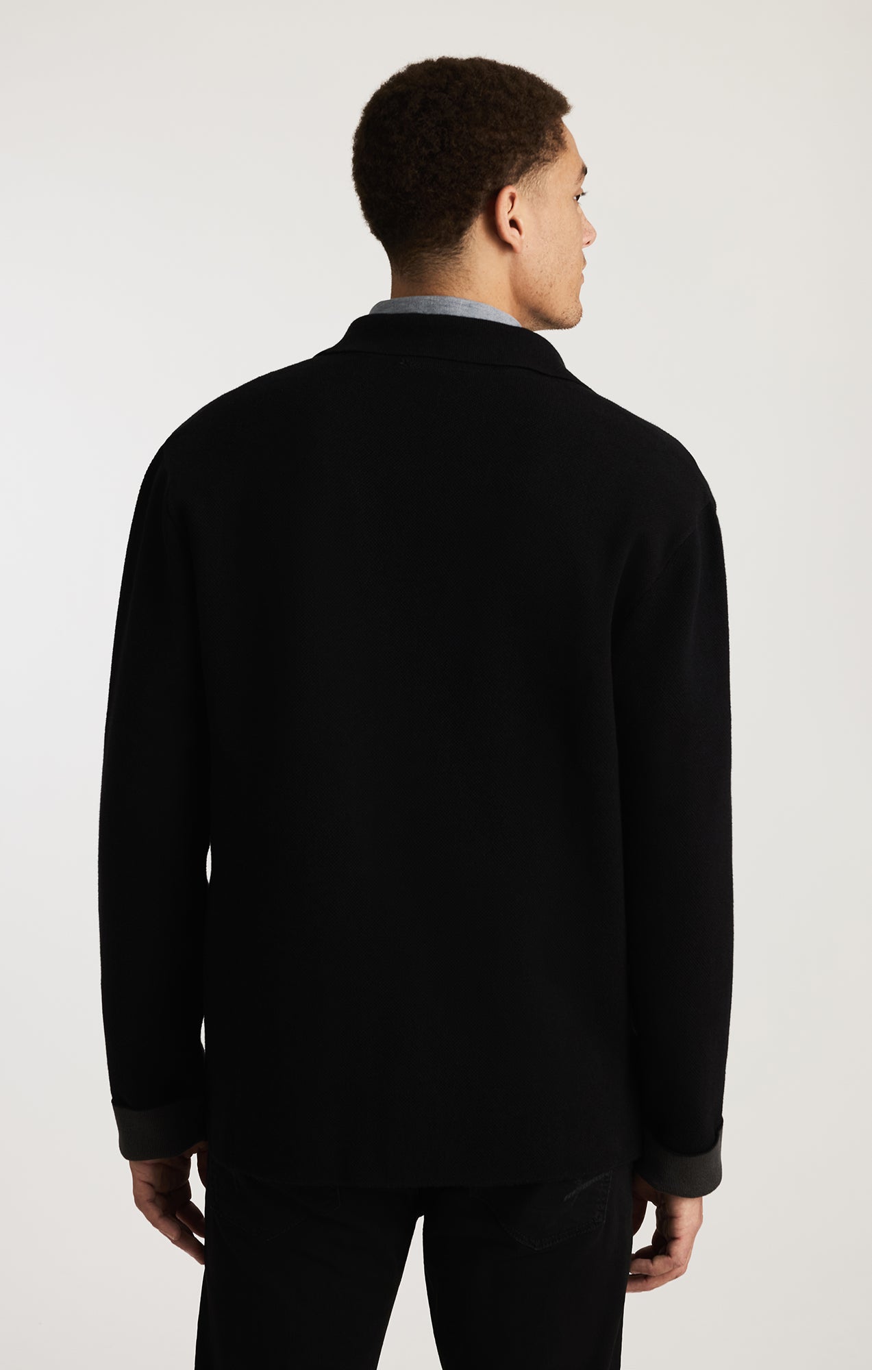 POCKET CARDIGAN IN BLACK - Mavi Jeans