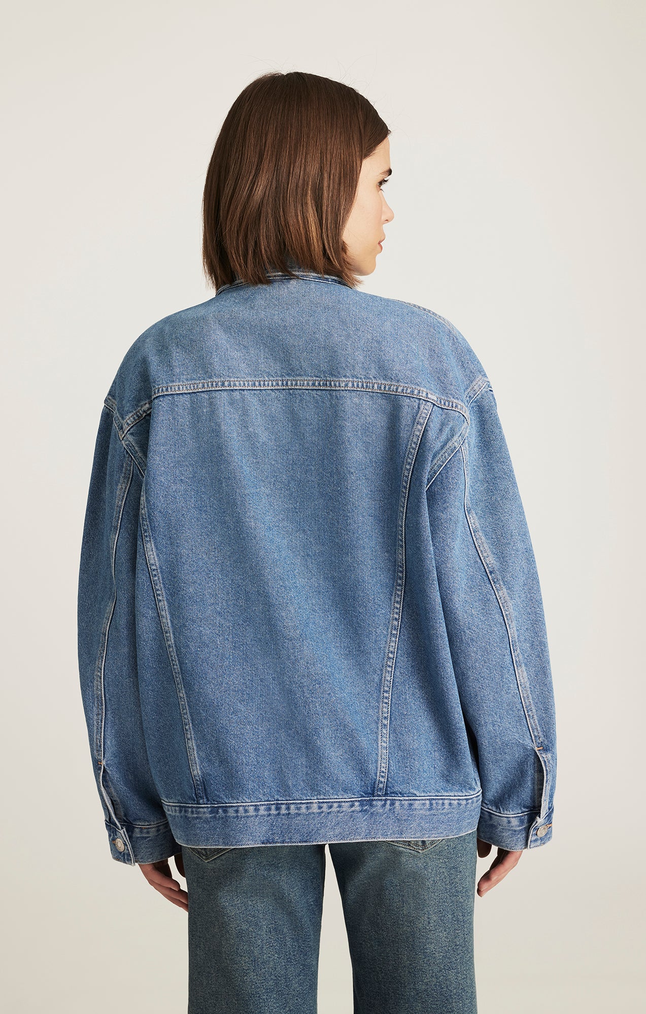 LUNA DENIM JACKET IN MID BLUE 90S - Mavi Jeans