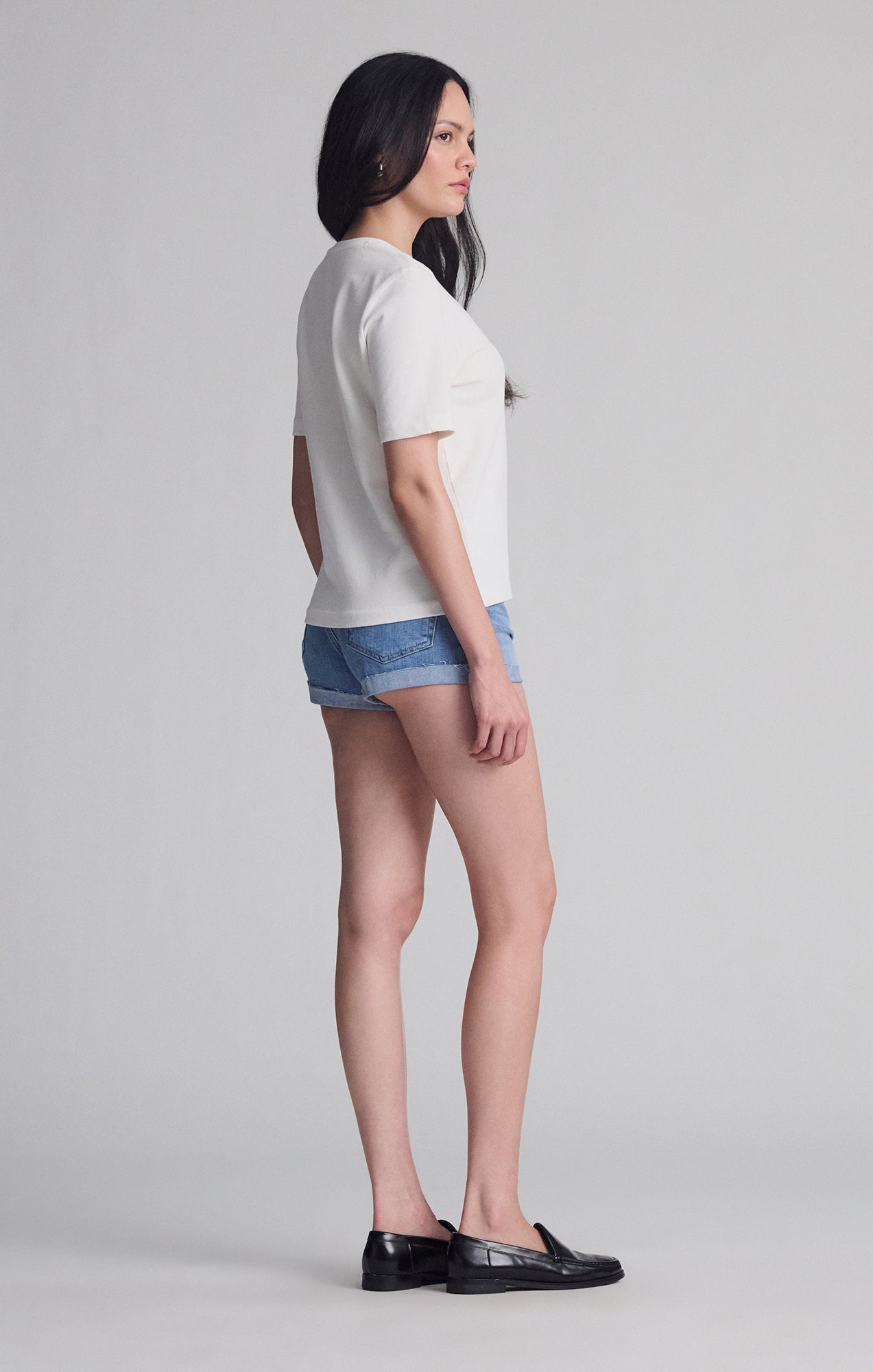 SHORT SLEEVE CREW NECK T-SHIRT IN COCONUT MILK - Mavi Jeans