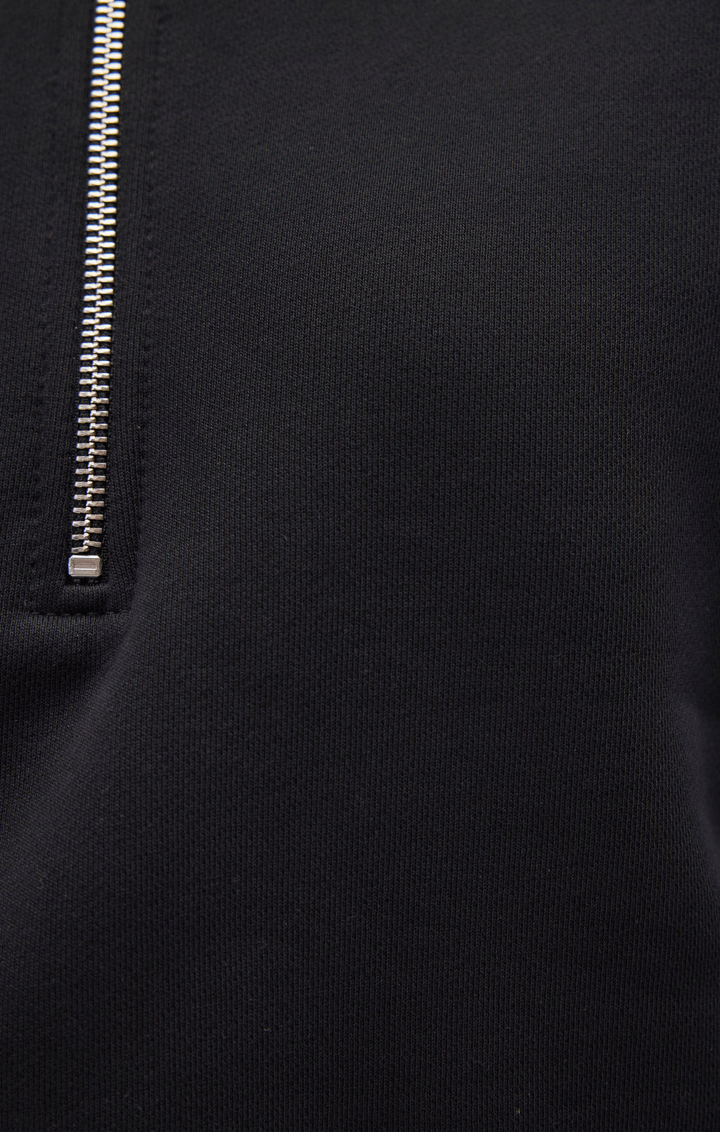 QUARTER ZIP SWEATSHIRT IN BLACK - Mavi Jeans