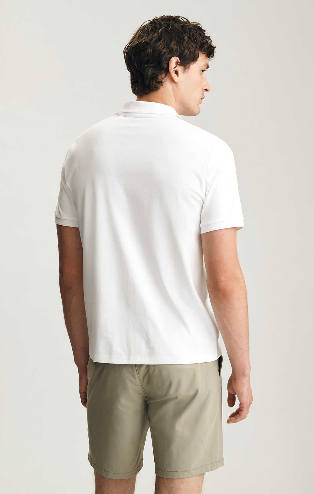 INTERLOCK POLO T-SHIRT IN WHITE - Mavi Jeans