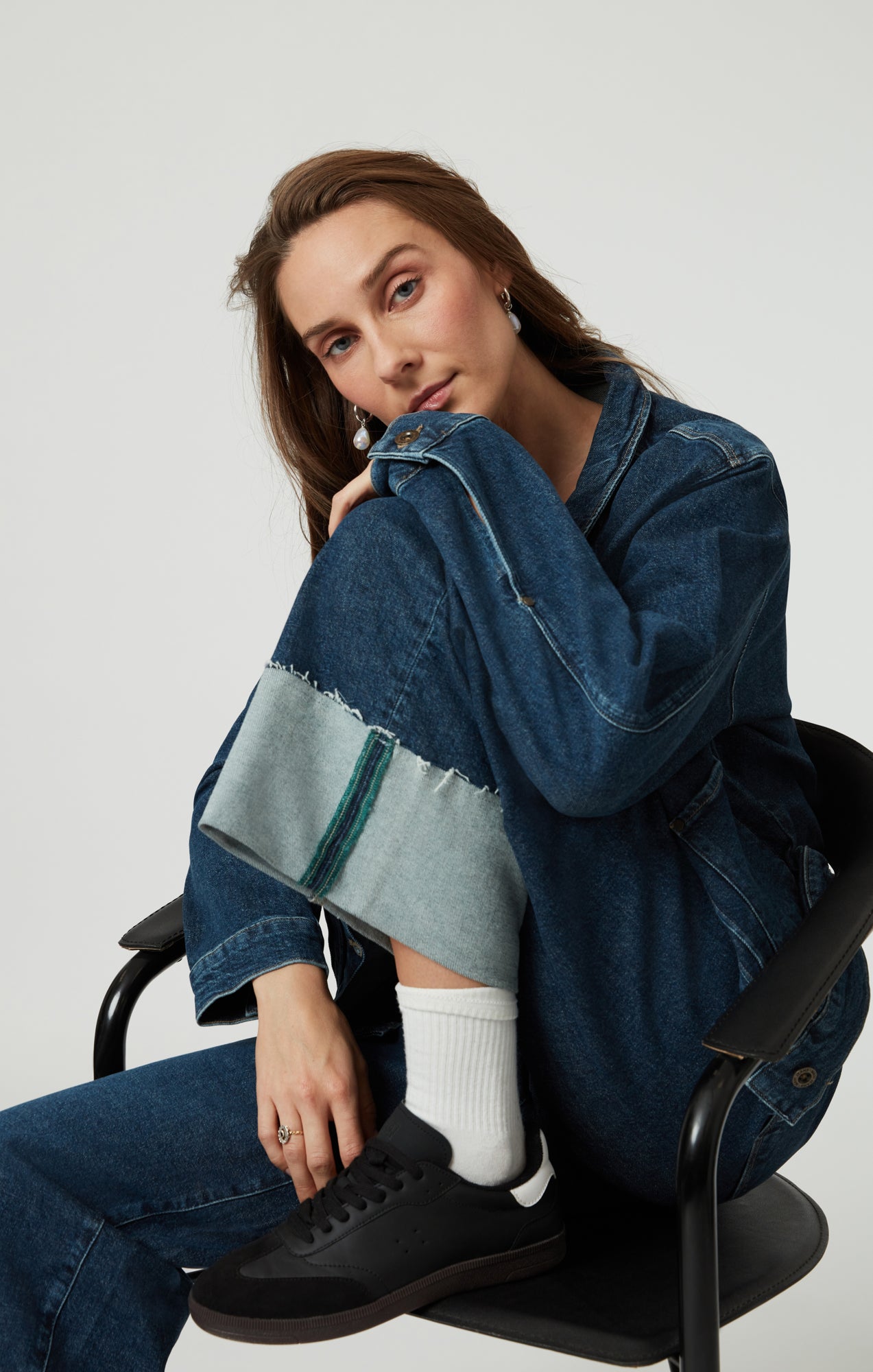CATHY WIDE LEG IN DARK BLUE DENIM - Mavi Jeans