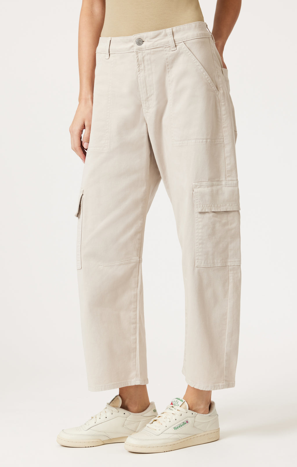 VINNIE BARREL CARGO IN FROST CASUAL TWILL - Mavi Jeans