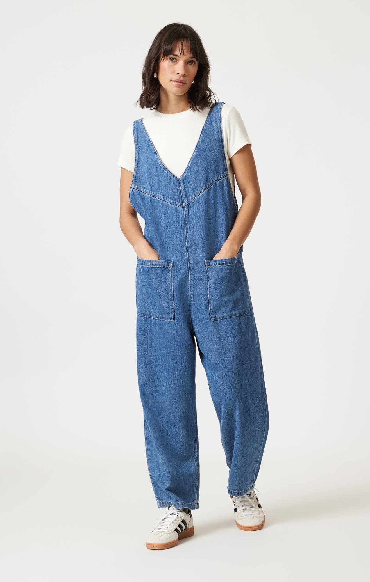 Mavi Women's Myra Romper In Mid Blue Well Blue – Mavi Jeans