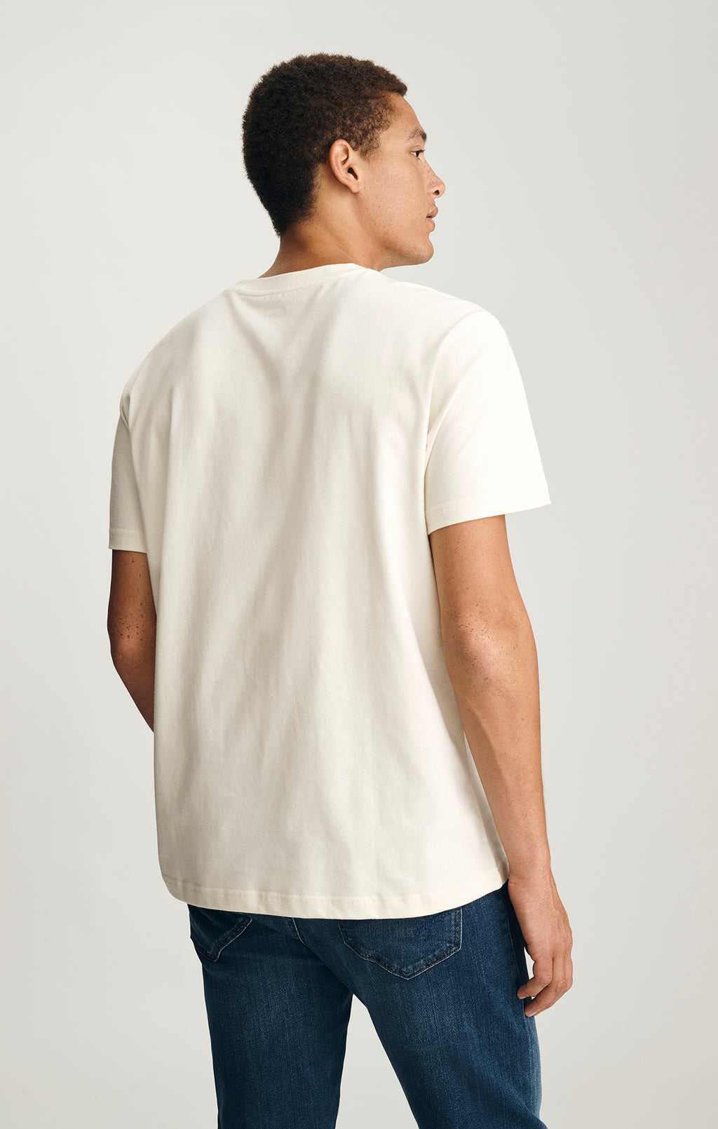 BASIC SHORT SLEEVE T-SHIRT IN TURTLE DOVE