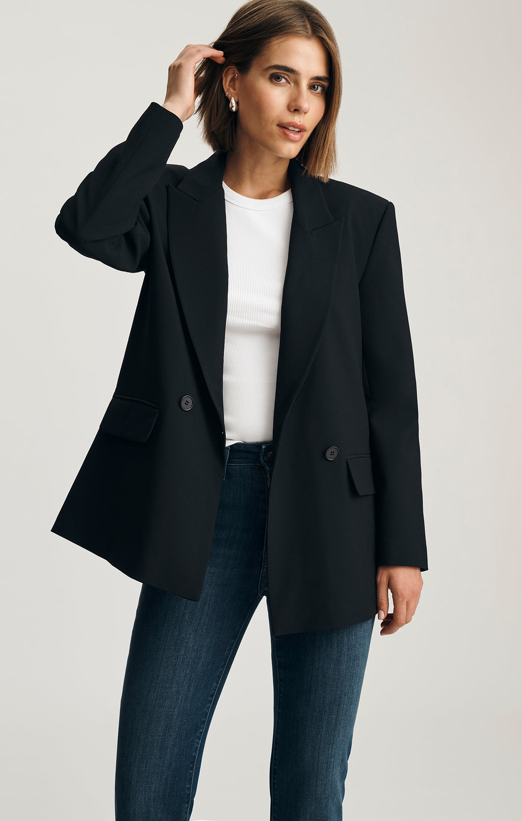 BLAZER JACKET IN BLACK - Mavi Jeans