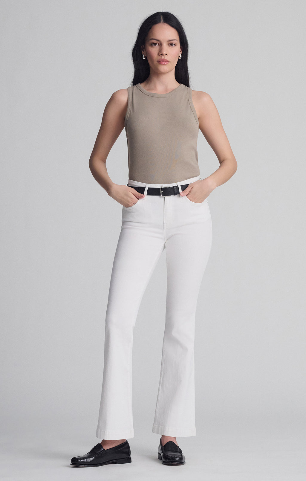 SYDNEY FLARE IN WHITE FEATHER BLUE - Mavi Jeans