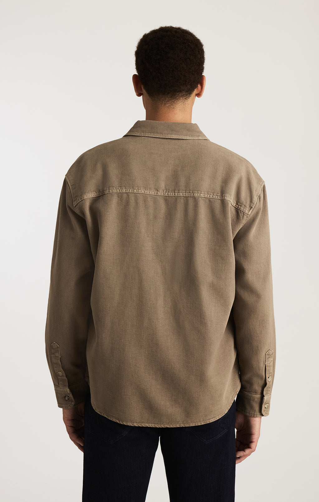 ONE POCKET BUTTON-UP SHIRT IN WALNUT