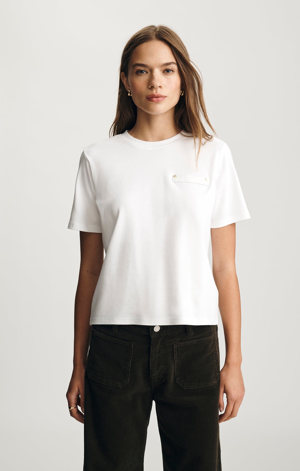 WELT POCKET T-SHIRT IN WHITE - Mavi Jeans