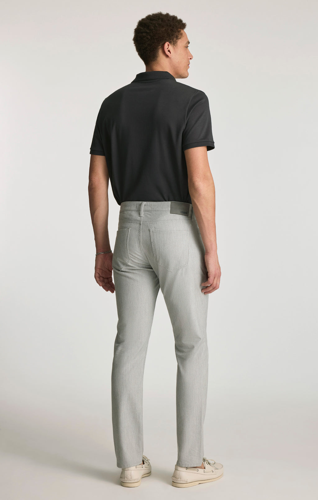 MARCUS SLIM STRAIGHT LEG IN PEWTER FANCY