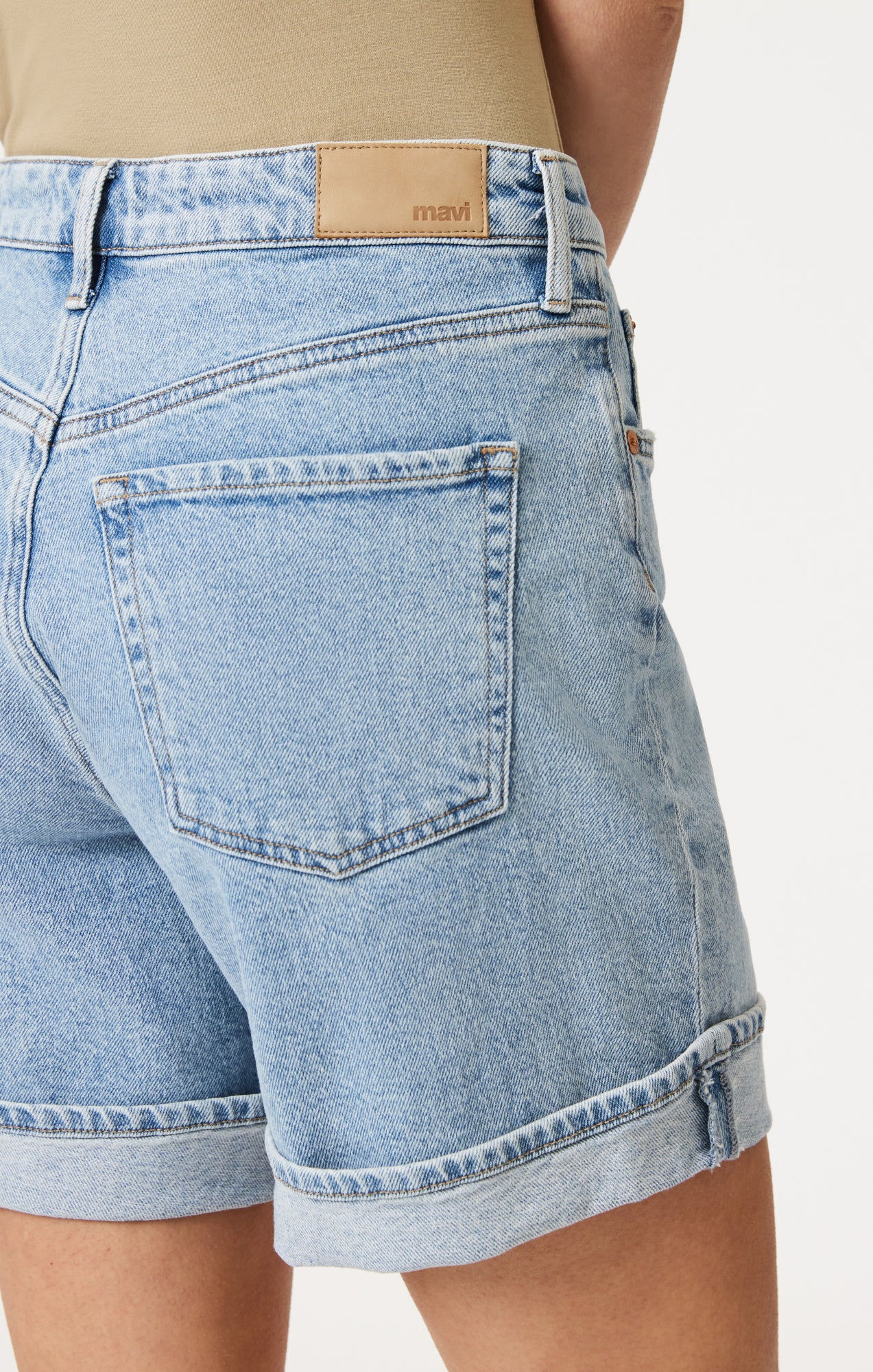 HEIDI CUFFED SHORTS IN LIGHT BLUE 90's - Mavi Jeans