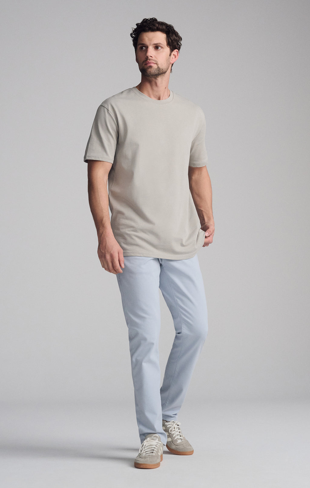 SHORT SLEEVE CREW NECK T-SHIRT IN PALOMA - Mavi Jeans