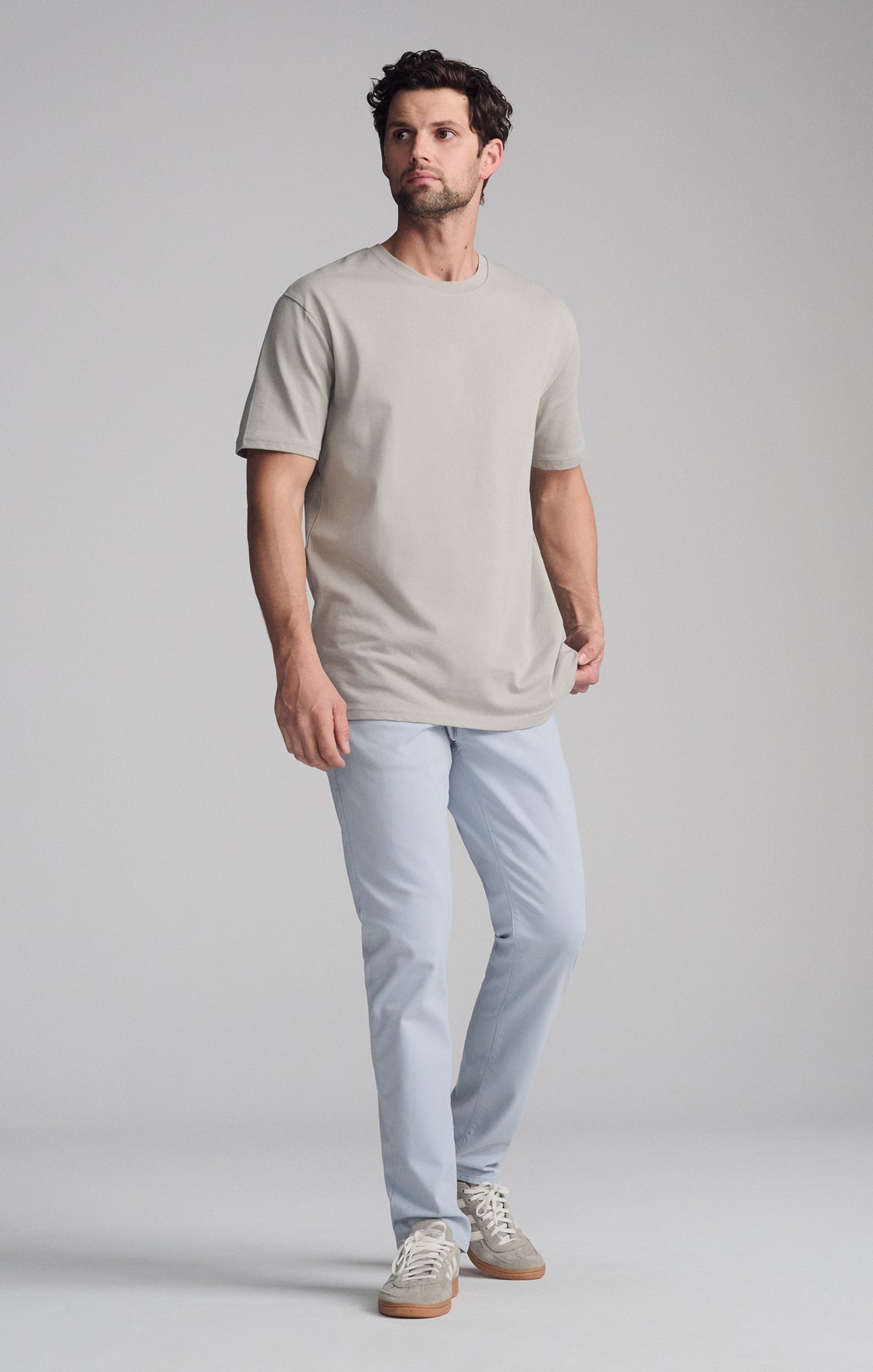 SHORT SLEEVE CREW NECK T-SHIRT IN PALOMA - Mavi Jeans