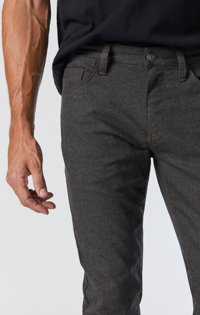 MARCUS SLIM STRAIGHT LEG IN BROWN FEATHER TWEED - Mavi Jeans