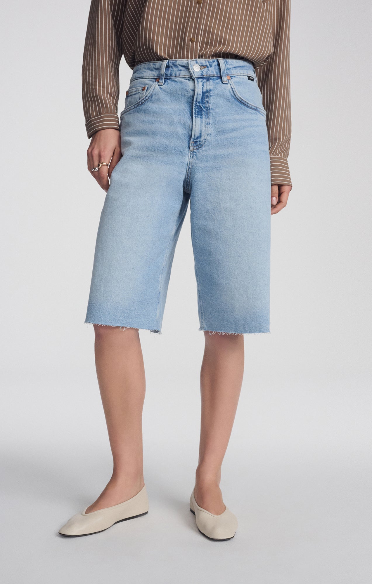 AKIRA BERMUDA SHORTS IN LIGHT BLUE 90'S - Mavi Jeans