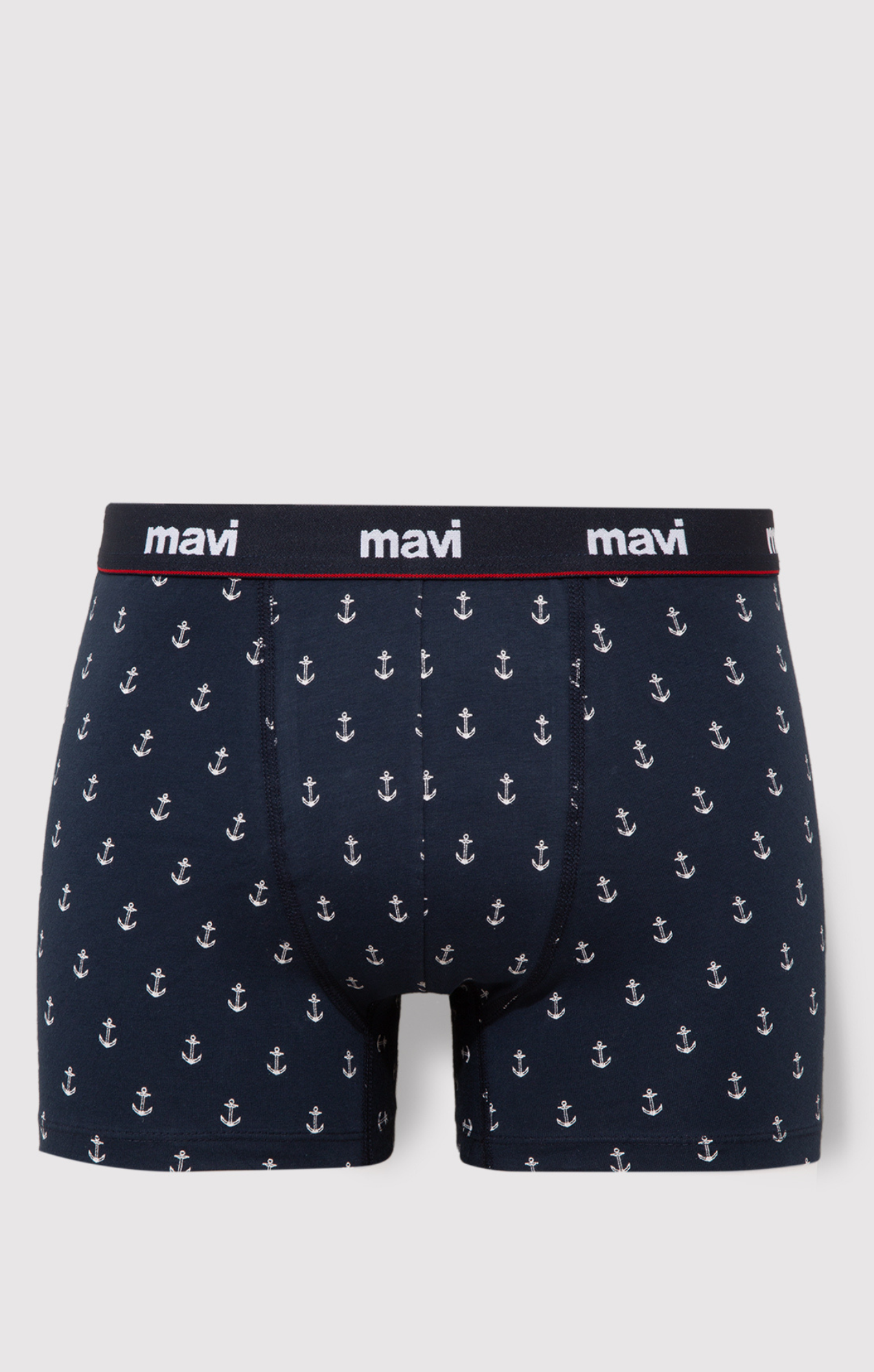ANCHOR PRINT BOXER BRIEFS IN NAVY