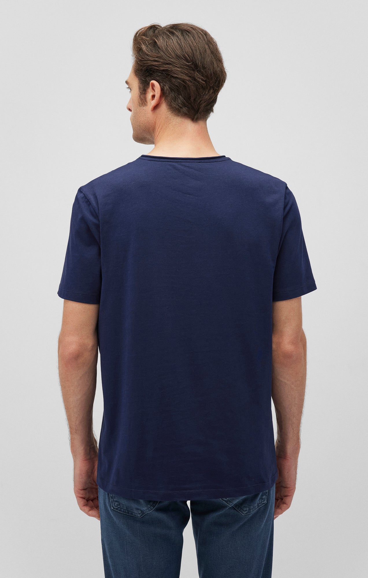 SHORT SLEEVE T-SHIRT IN MARITIME BLUE - Mavi Jeans