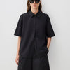 OVERSIZED STRUCTURED SHIRT IN BLACK - Mavi Jeans