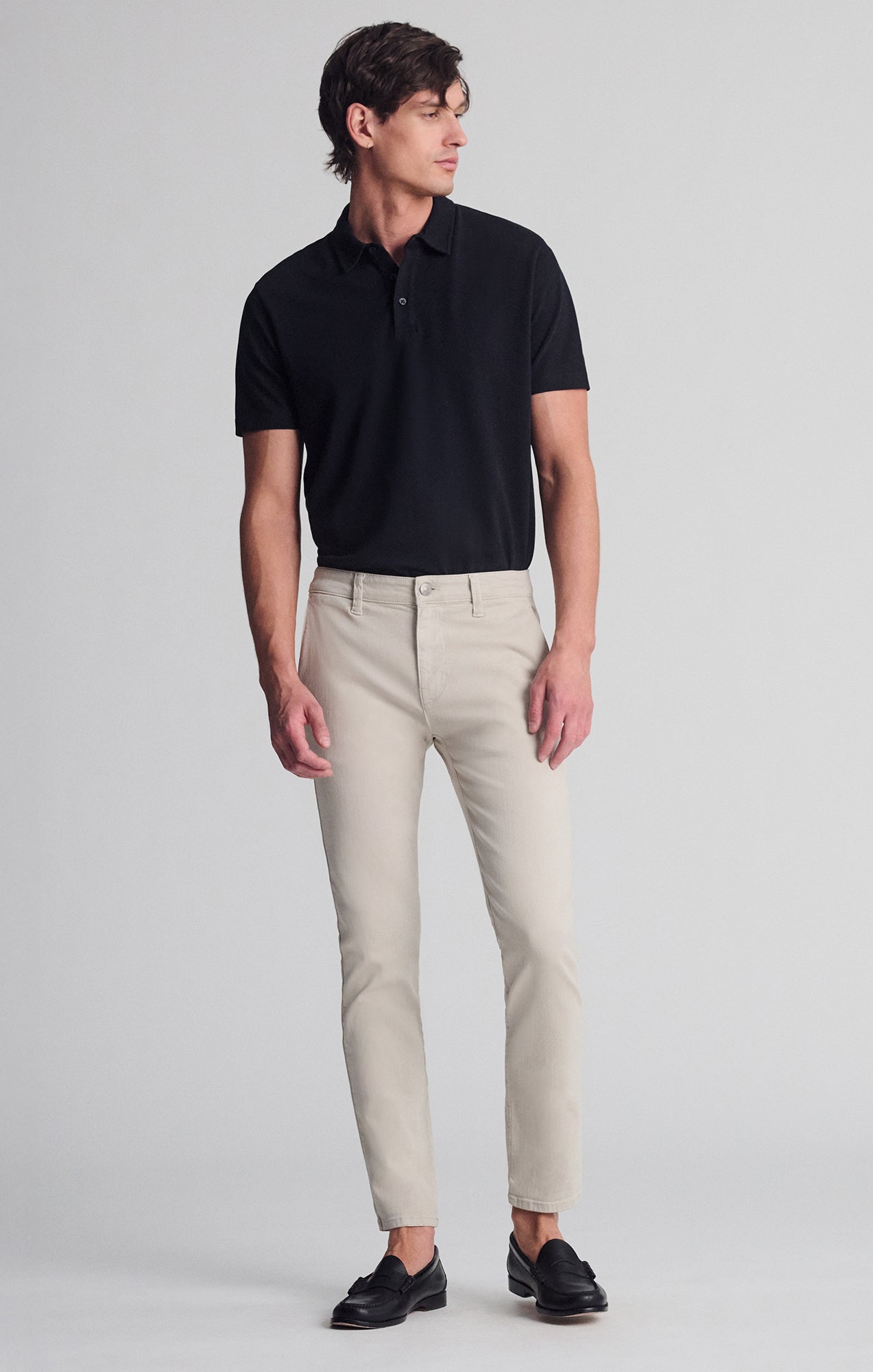 MILTON SLIM STRAIGHT CHINO IN VANILLA LUXE TWILL - Mavi Jeans