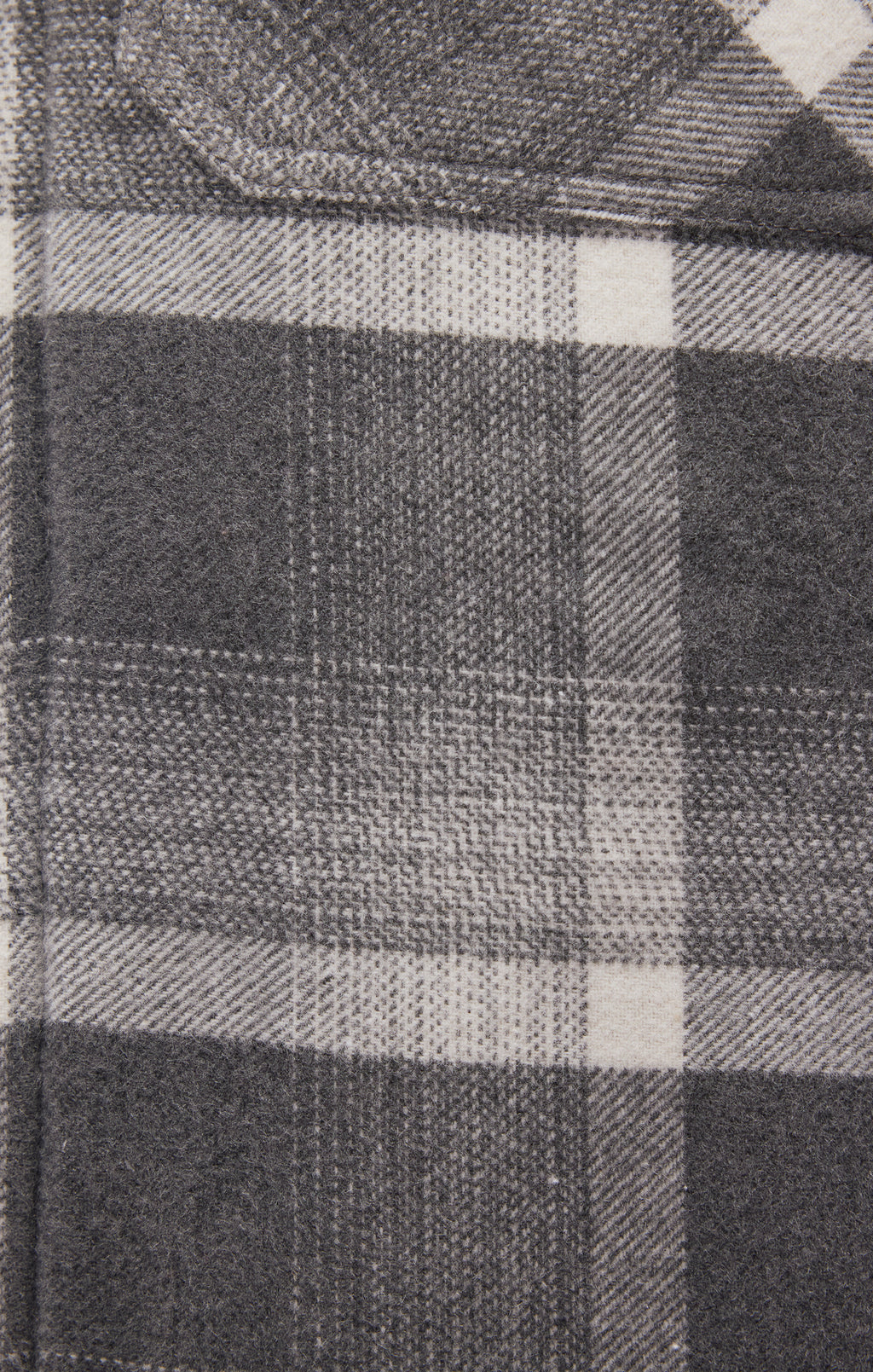 PLAID HOODED SHACKET IN BLACK CHECK - Mavi Jeans